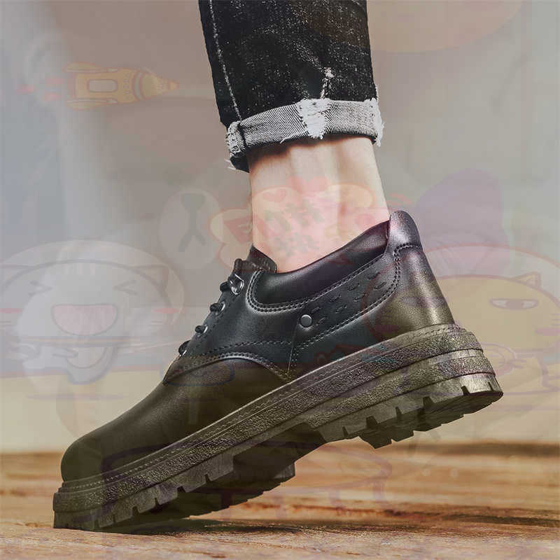 Home Office Tech Uk - Donker natuurlijk leer Mode-sneakers Tennis Herensneakers