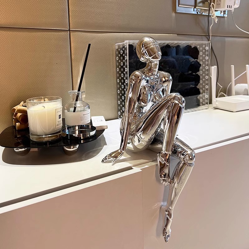 High Tech Office Room - Muse-ornamenten, high-tech woonkamer, entree, tv, wijnkast,